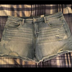 Distressed Jean Shorts